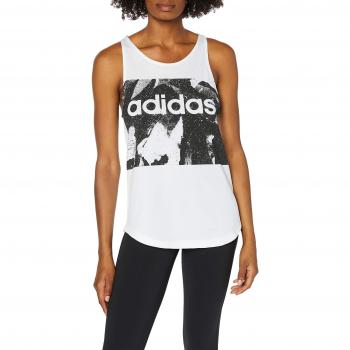 adidas Essentials Season All Over Print Tank, Mujer, White, M 44-46