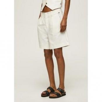 Pepe Jeans Casual Shorts Beige Female Size S