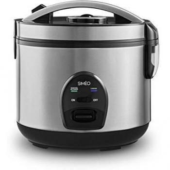 Olla arrocera automática Simeo CRM230 - 3L, 500W, acero inoxidable y negro grafito