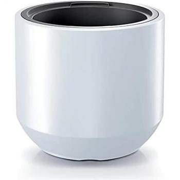 Maceta HEOS 36L con Depósito, Dimensiones 390x390x350 mm, Color Gris Claro