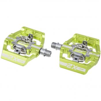 HT X2 Clipless Pedales, verde