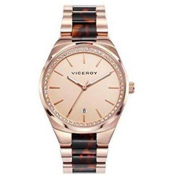 Viceroy Reloj Analogico para Mujer de Cuarzo con Correa en Acero Inoxidable 461074-97