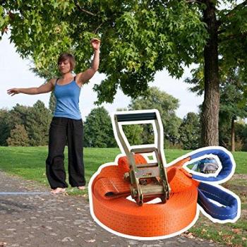 Slackline – InSportline Ergo Naranja 15 m y 25 m a elegir