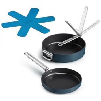 Set de Sartenes Antiadherentes Joseph Joseph Space 3 Piezas con Protector para Utensilios