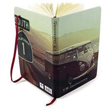 BRISA VW Collection - Volkswagen Furgoneta Hippie Bus T1 Van Cuaderno Vintage con Marcador y banda de
