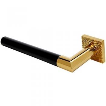 Pomdor - Toallero izquierdo rigato pvd oro 24 - negro heritage