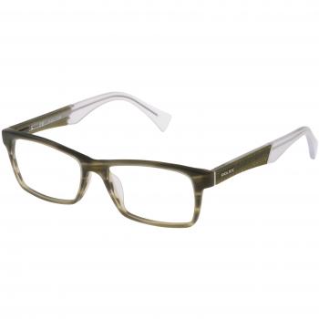 Police V1919E-55N98M Unisex Green Eyeglass Frame Ø 55 mm