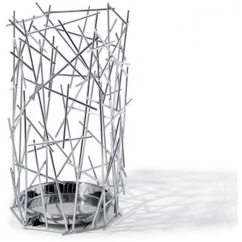 Alessi Blow Up FC07 - Paragüero de Acero Inoxidable Cromado