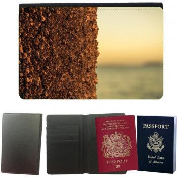 Passeport Voyage Couverture Protector // M00157420 Beach Oyster Vicisitudes Naturaleza // Universal passport leather cover