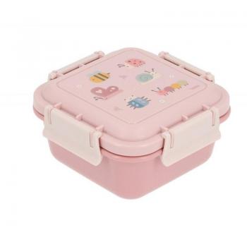 Caja Almuerzo Grande Bugs Tutete - Caja de almuerzo grande, diseño de personajes de Bugs, fabricada en material resistente y seguro para alimentos, incluye compartimentos para una mejor organización de la comida, tapa hermética para evitar derrames, ap