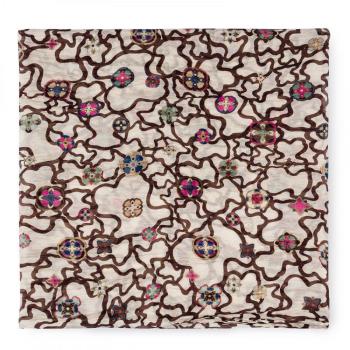 TOUS Pañuelo Foulard Kaos Mossaic en color multi-verde 200X75cms