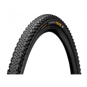 Cubierta Continental Terra Trail 700c x 45 Tubeless Rígida Gravel ShieldWall Plegable Negra Skin
