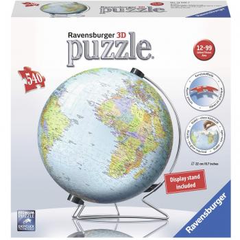 Puzzle 3D Tierra con Soporte - 540 Piezas Ravensburger