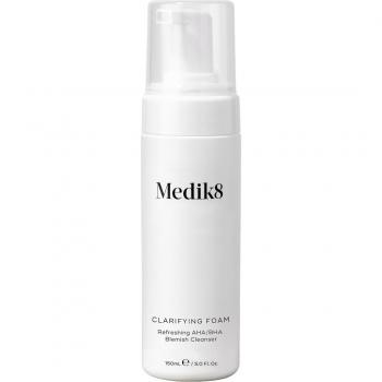 Medik8 Clarifying Foam - Refreshing AHA/BHA Blemish Cleanser - Hydrates & Smooths - For Blemish-Prone Skin - 150mL