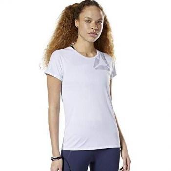 Reebok Os AC Graphic tee Camiseta, Mujer, White, S