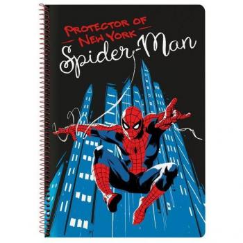 Libreta Folio 80 Hojas Tapas Duras Spider-Man 'Hero' Safta 21.5 x 31 x 1 cm