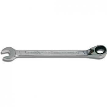 Llave combinada de trinquete HAZET 606-18, tamaño 18 mm, longitud 255 mm, perfil hexagonal exterior doble