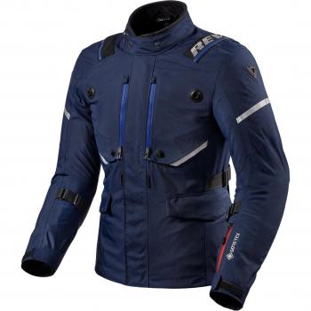 Chaqueta de Moto REV'IT! Vertical GTX Azul, Chaqueta textil para motocicleta, material Gore-Tex, tamaño XL