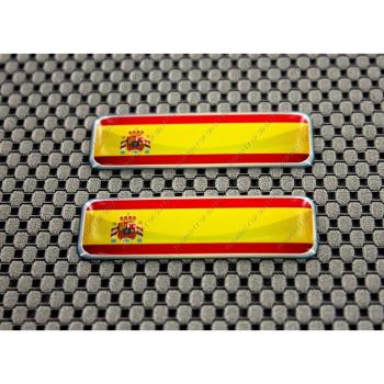 Juego de pegatinas 3D de la bandera de España