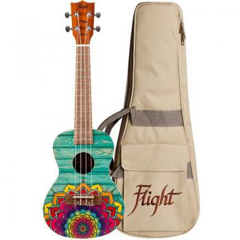 Flight AUC-33 Mansion Concert Ukulele with Summer Vibe Design