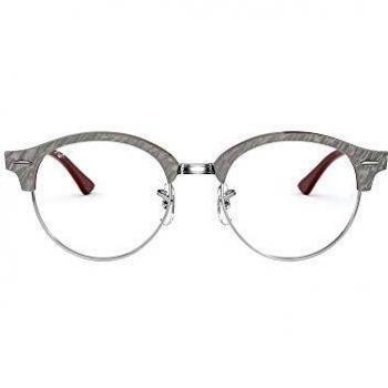 Gafas Graduadas Ray-Ban Clubround RX 4246V Color 8050 Unisex Gris Rondeado