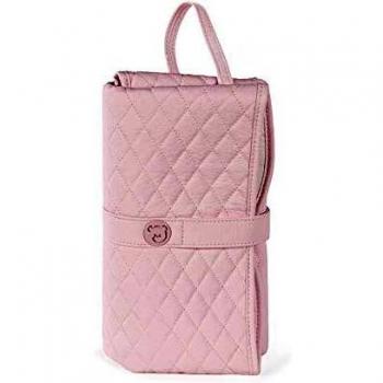 Pasito a Pasito. Cambiador para Bebé Portátil María. Formato plegable, cómodo, ideal para cambiar a tu bebé donde sea. Eco-leather tipo vacuno Color Rosa. Medidas 48 X 71 X 1 cm.