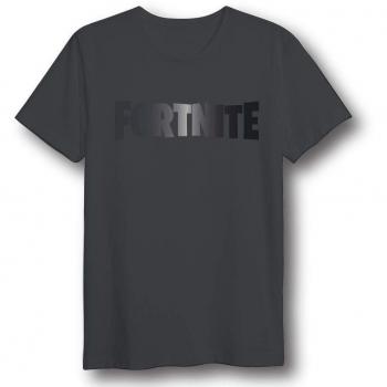 Fortnite Black Logo - Camiseta, color gris oscuro, talla L