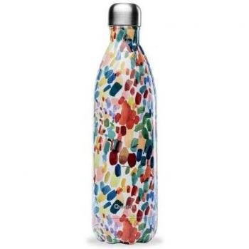 Qwetch Arty 1L Insulated Stainless Steel Bottle - 12h Hot, 24h Cold, BPA-Free, Leak-Proof