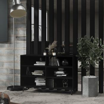 Aparador de madera contrachapada y aglomerado negro 103,5x35x70 cm Mueble de Almacenaje de Salón, Buffet para salón Moderno, Armario Auxiliar, Armario de Almacenamiento