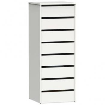 Pack 2 Cajoneras Auxiliares para Armarios Color Blanco Brillante 46x64x45 cm