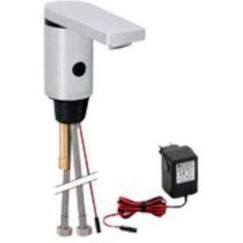 Geberit - Grifo Electrónico Geberit Serie 186 Para Lavabos, Servicio De Red: Cromado Brillante Con Mezclador