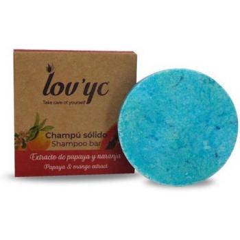 Lovyc Champú Sólido Papaya y Naranja 50g