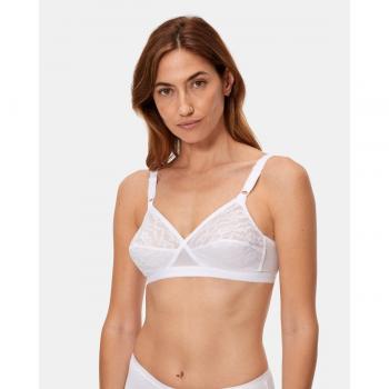 Playtex - Sujetador sin aros de sujeción clásica con encaje P0165 mujer