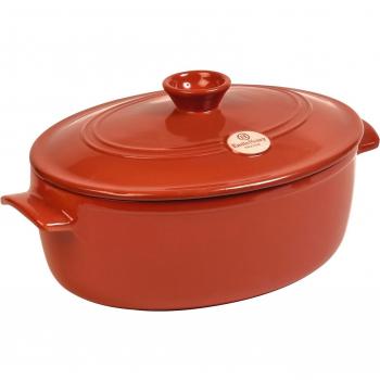 Emile Henry Cacerola Ovalada de cerámica EH324547 de Ladrillos 31 x 24,5 x 17,5 cm
