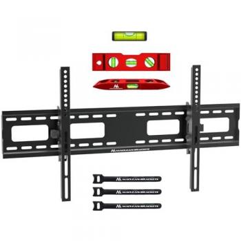 Soporte de pared para TV Maclean MC-422, compatible con pantallas de 43 a 100, capacidad máxima de 120 kg, VESA 800x400, inclinación ajustable +/-15°