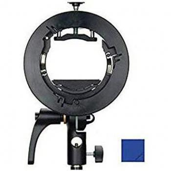 Godox S2 Bowens S-Type Soporte Speedlite Compatible con Godox V1 Cabeza Redonda Speedlite Series Flash, AD200Pro, AD200, AD400Pro, Godox V860II/TT685/TT350 Series