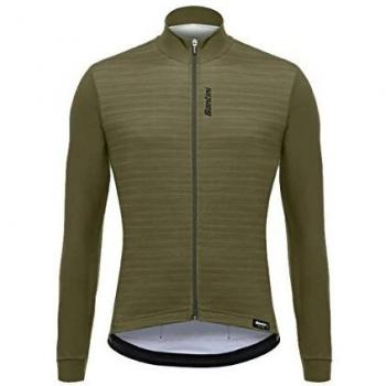 Santini Camiseta de Manga Larga Classe para Hombre, Hombre, Camiseta de Manga Larga, CAS3546S, Verde, S