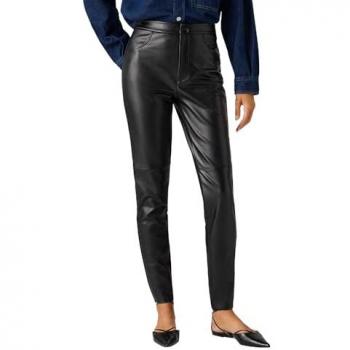 Pantalón Térmico Efecto Piel Negro Ysabel Mora