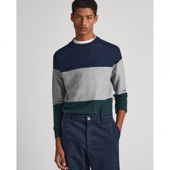 Pepe Jeans Samuel Jersey para Hombre - Cárdigan Gris con Cuello Redondo