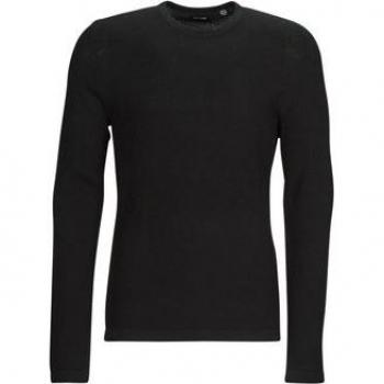 Only & Sons 'Panter Struc' Jersey Negro Cuello Redondo Manga Larga Deporte Hombre