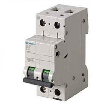 Disyuntor magnetotérmico Siemens 2P 32A 6kA Tipo C 2 Módulos 5SL62327BB