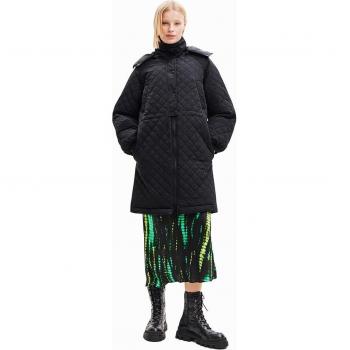Desigual - Abrigo acolchado con mangas abullonadas