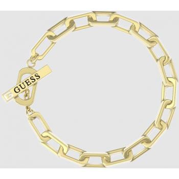 Pulsera Guess hombre Urban Legend UMB20010 acero inoxidable chapado oro cierre forma T