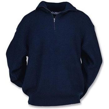 Pullover Troyer Elutex con cremallera tamaño XXL color marino