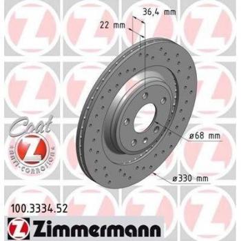 ZIMMERMANN Disco de freno
