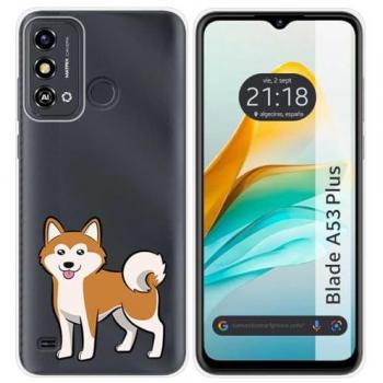 Funda de Silicona para ZTE Blade A53 Plus con Diseño de Perros 02