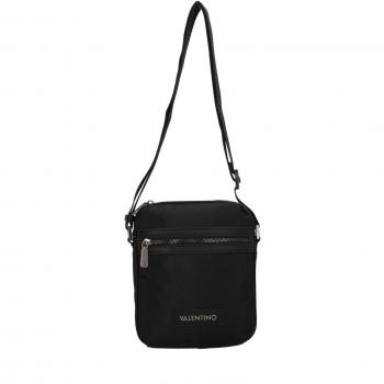 Valentino by Mario Valentino Black Polyester Shoulder Bag, Black Crossbody Bag with Adjustable Strap, Black male, Sizes: ONE SIZE