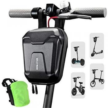 LUROON Bolsa Patinete Electrico Impermeable Bolsa Manillar Scooter, Bolsa para Patinetes 2.5L Gran Capacidad Bolsa Almacenamiento Scooter Bolsa para Patinete Electrico Xiaomi