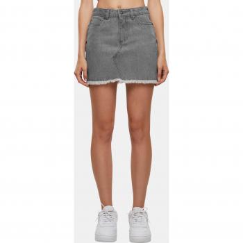 Urban Classics Ladies Heavy Mini Denim Skirt - Grey - Sizes 27 to 32