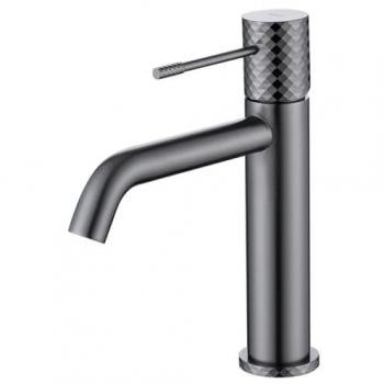 Grifo monomando lavabo Génova black gun metal IMEX BDG053-1BGM